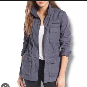 Madewell Catskills utility military jacket blue size small